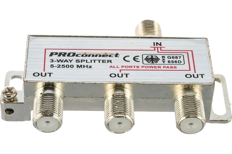 Делитель Proconnect 05-6202-4 ТВх3 под F-разъем, 5-2500МГц СПУТНИК - изображение 5