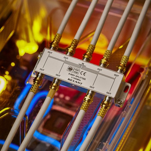 Делитель REXANT 05-6005 ТВх8 под F-разъем, 5-1000МГц - изображение 4