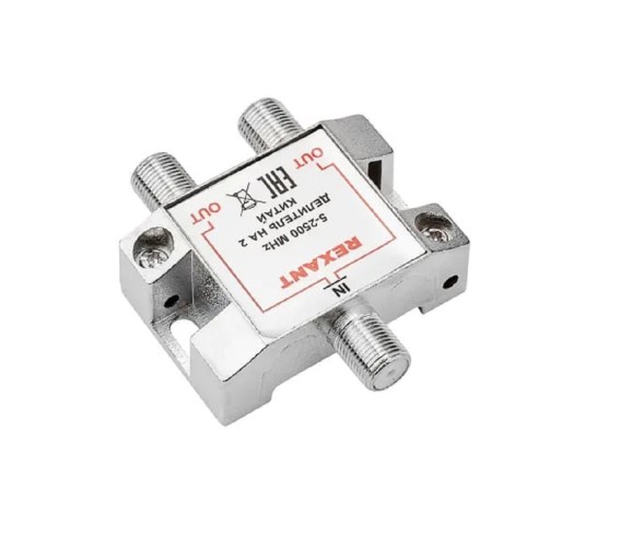 Делитель REXANT 05-6201 ТВх2 под F-разъем, 5-1000МГц СПУТНИК - изображение 2