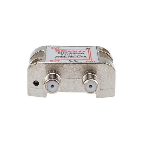 Делитель REXANT 05-6202 ТВх3 под F-разъем, 5-2500МГц СПУТНИК - изображение 2