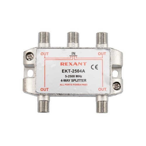 Делитель REXANT 05-6203 ТВх4 под F-разъем, 5-2500МГц СПУТНИК - изображение 2