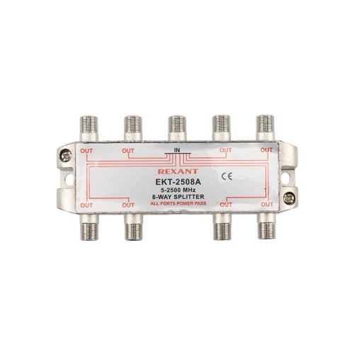 Делитель REXANT 05-6205 ТВх8 под F-разъем, 5-2500МГц СПУТНИК - изображение 2