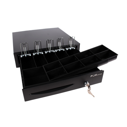 Денежный ящик POScenter 16E 410x420x100 распайка для " ШТРИХ-М", черный - изображение 4