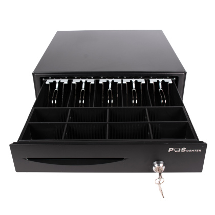 Денежный ящик POScenter 16E 410x420x100 распайка для "Epson/АТОЛ, без датчика открытой крышки", черный - изображение 3