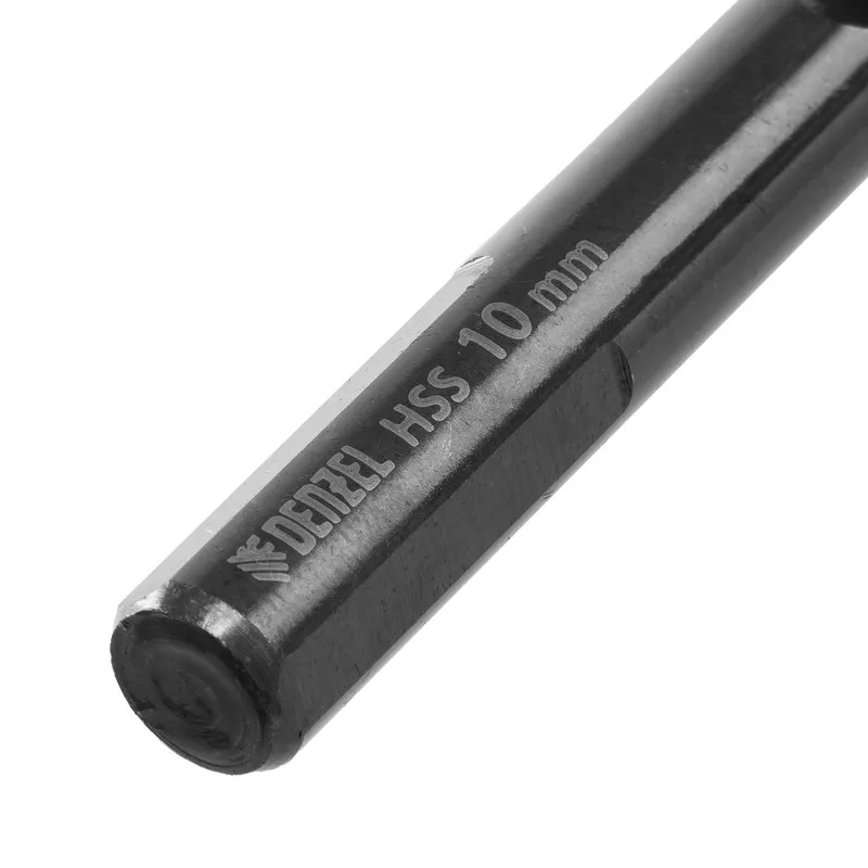 Сверло по металлу Denzel 10 мм, HSS-Tin, Golden Tip, 8 шт. - изображение 4