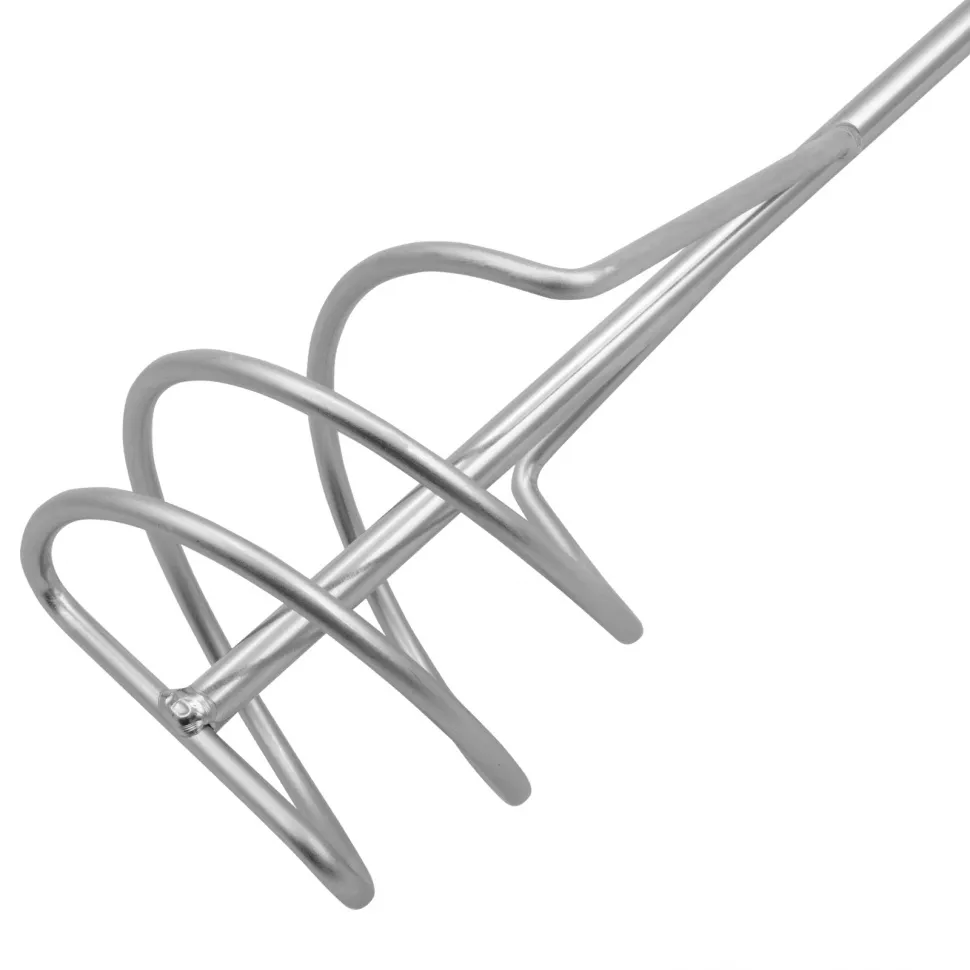 Миксер для песчано-гравийных смесей Denzel 100х450 мм, оцинкованный, хвостовик SDS Plus - изображение 2