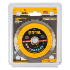 Диск алмазный Denzel 115х22,2 мм, сплошной, супертонкий, горячий пресс, мокрое резание - изображение 11