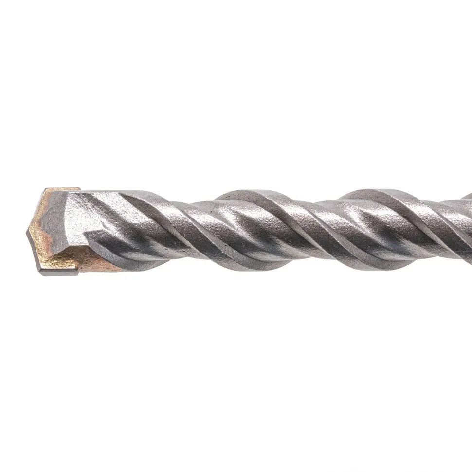 Бур по бетону DENZEL двойная спираль, три пылеотводящие кромки, 12 x 260 мм - изображение 2