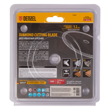 Диск алмазный Denzel 125х22,2 мм, сплошной, супертонкий, горячий пресс, мокрое резание - изображение 12