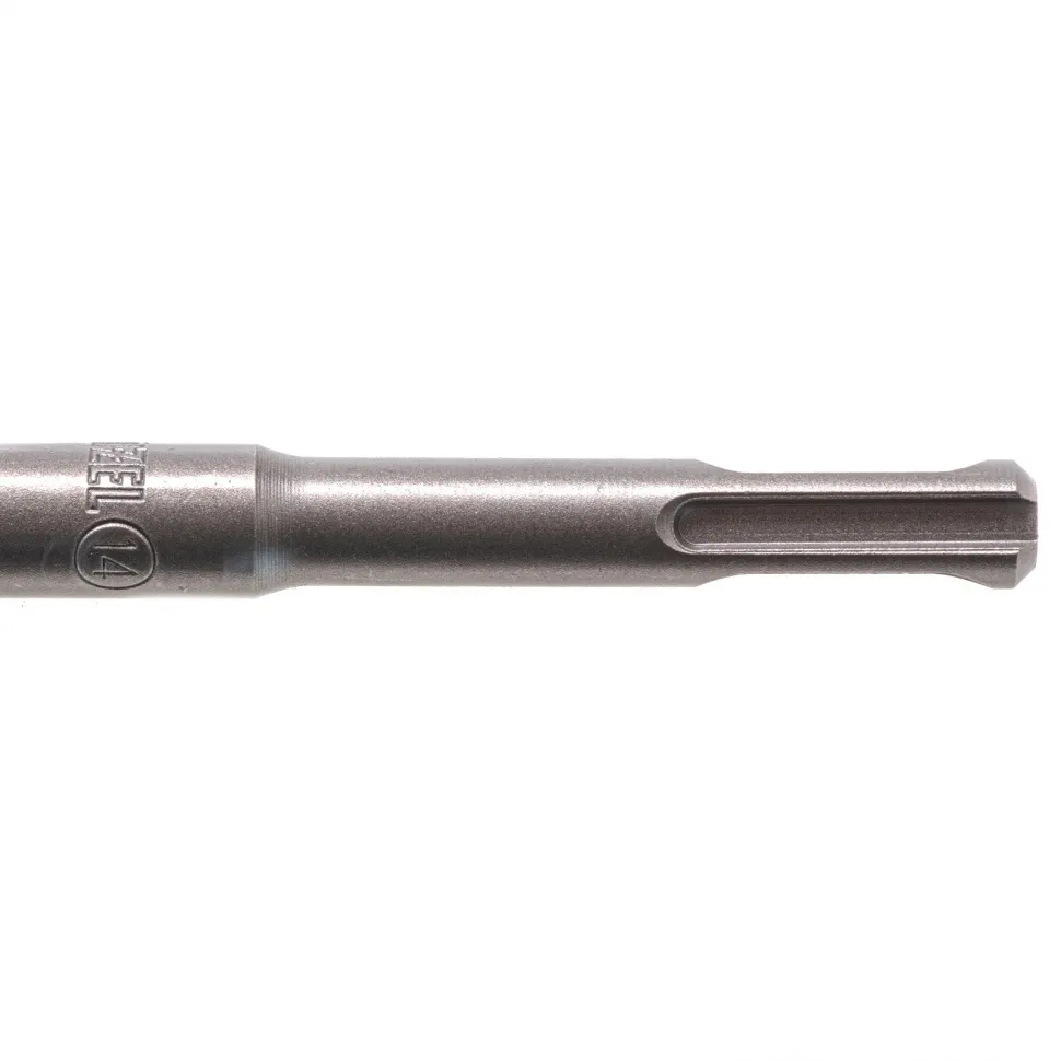 Бур по бетону DENZEL двойная спираль, три пылеотводящие кромки, 14 x 210 мм - изображение 3