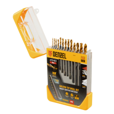 Набор сверл по металлу Denzel 1,5-6,5 мм, HSS-Tin, Golden Tip, 13 шт - изображение 9