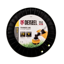Леска для триммера Denzel звезда, 1,6ммх552м, на DIN катушке FLEX CORD - изображение 6