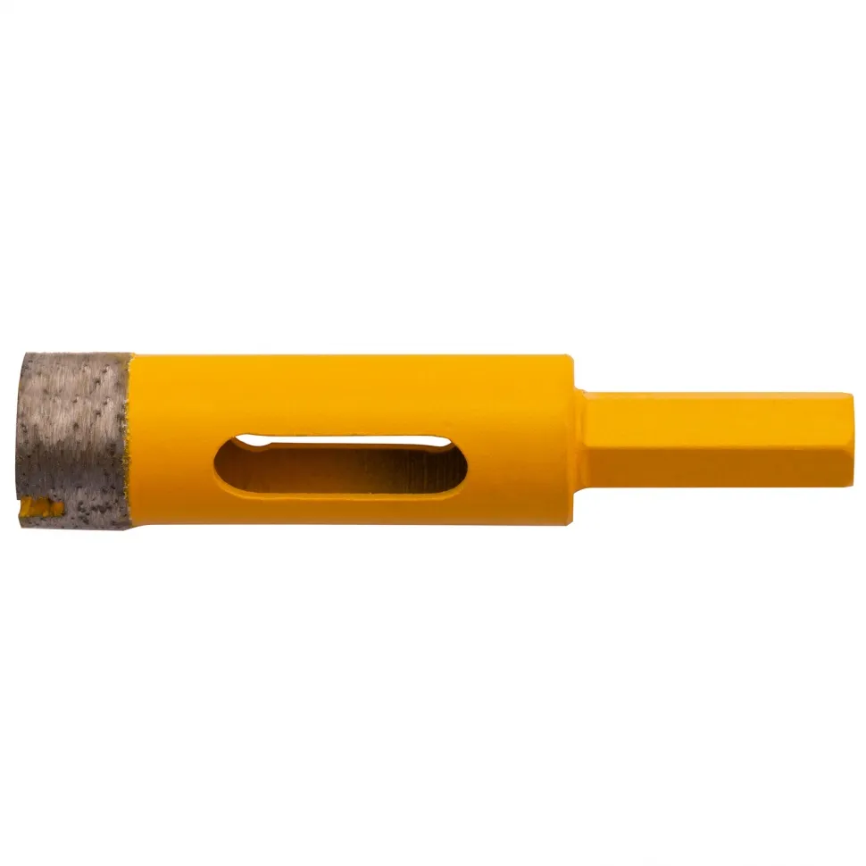 Сверло алмазное по керамограниту Denzel 16 мм, мокрая резка, трехгранный хвостовик - изображение 3