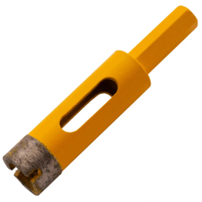 Сверло алмазное по керамограниту Denzel 16 мм, мокрая резка, трехгранный хвостовик - изображение 8