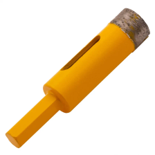 Сверло алмазное по керамограниту Denzel 16 мм, мокрая резка, трехгранный хвостовик - изображение 9