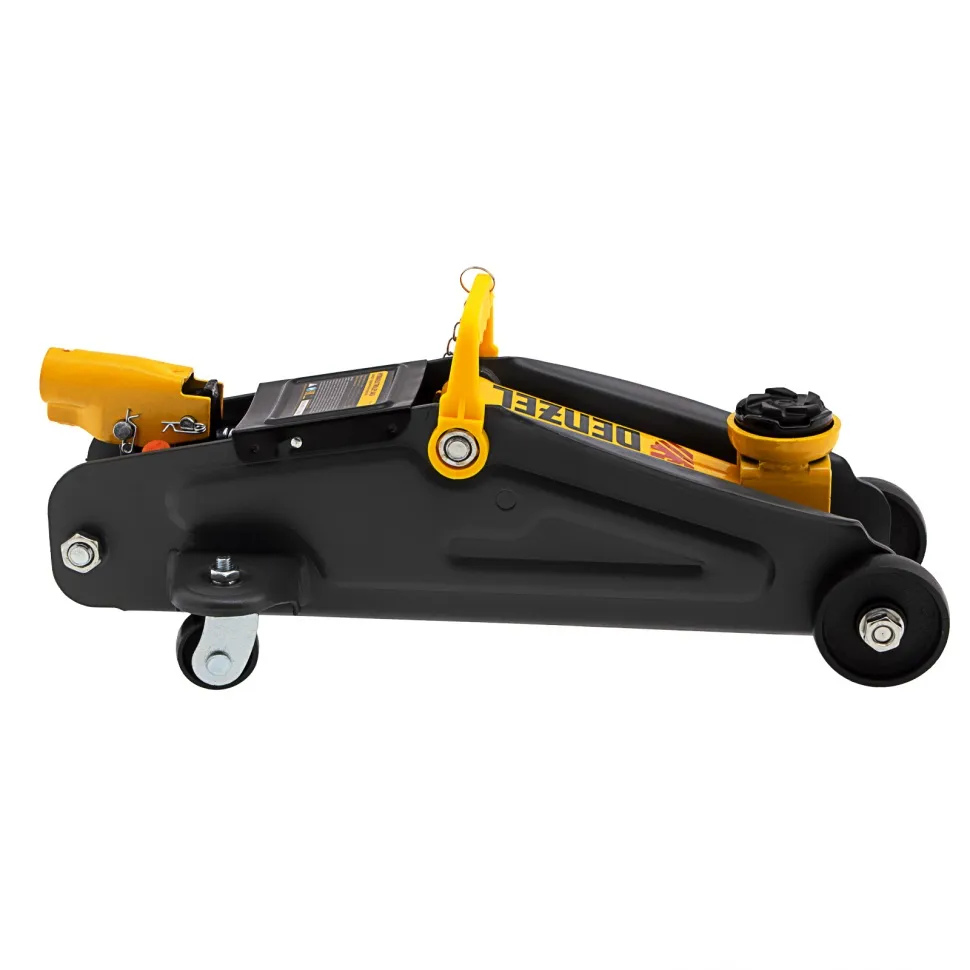 Домкрат гидравлический подкатной с фиксатором Denzel 2 т 130-330 мм в кейсе - изображение 5