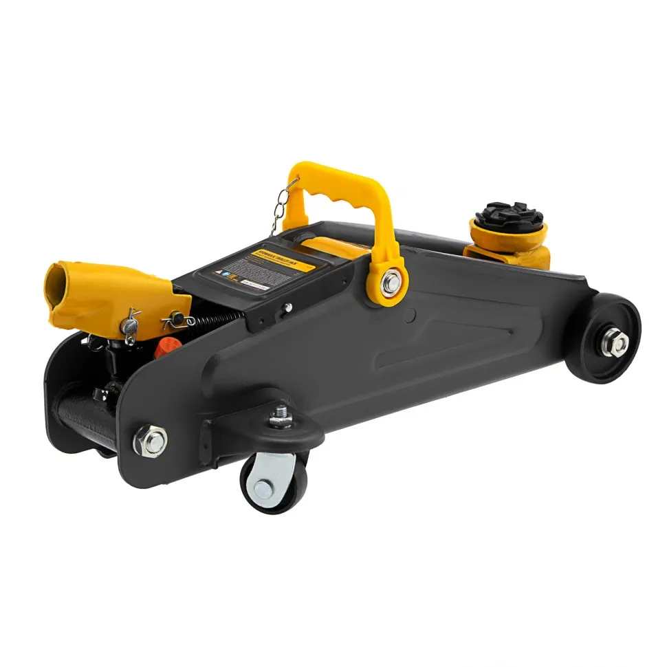 Домкрат гидравлический подкатной с фиксатором Denzel 2 т 130-330 мм в кейсе - изображение 7