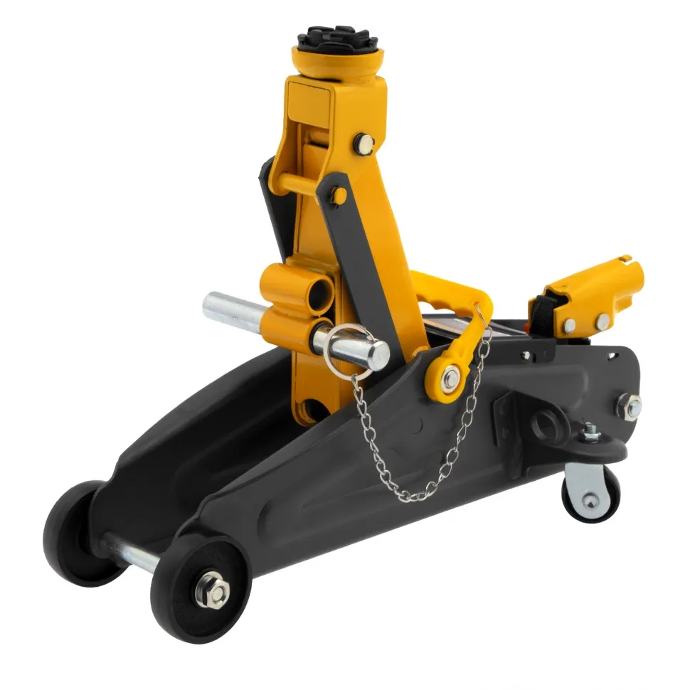 Домкрат гидравлический подкатной с фиксатором Denzel 2 т 130-330 мм в кейсе - изображение 9