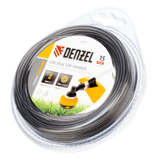 Леска для триммера Denzel двухкомпонентная круглая 2 мм, 15 м Extra cord - изображение 5