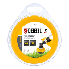 Леска для триммера Denzel звезда 2 ммх15 м, блистер Flex cord - изображение 6