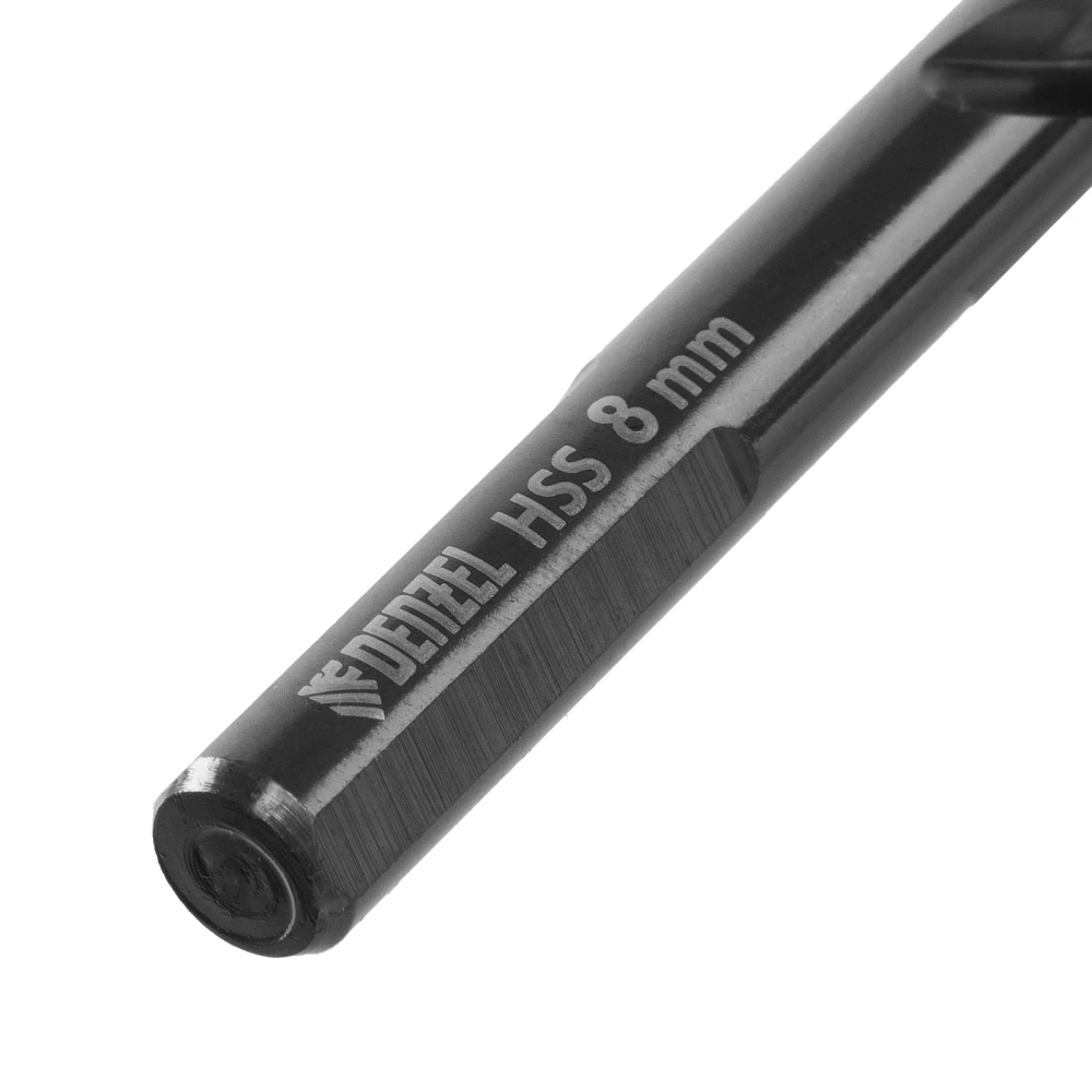 Набор сверл по металлу Denzel 2-3-4-5-6-8 мм, HSS-Tin, Golden Tip, 6 шт - изображение 6