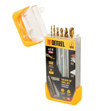 Набор сверл по металлу Denzel 2-3-4-5-6-8 мм, HSS-Tin, Golden Tip, 6 шт - изображение 9