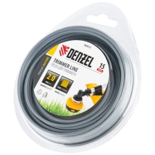 Леска для триммера Denzel армированная алюминием квадратная, 2,0ммх15м, блистер ALUFLEX - изображение 5