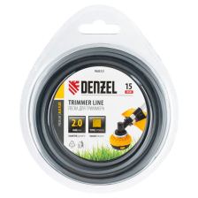 Леска для триммера Denzel армированная алюминием квадратная, 2,0ммх15м, блистер ALUFLEX - изображение 6