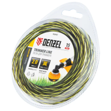 Леска для триммера Denzel двухкомпонентная витая квадратная, 2,0ммх15м, блистер SkyCutter - изображение 5