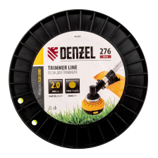 Леска для триммера Denzel круглая, 2,0ммх276м, на DIN катушке FLEX CORD - изображение 6
