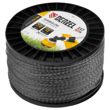 Леска для триммера Denzel двухкомпонентная витой квадрат, 2,0ммх357м, на DIN катушке EXTRA CORD - изображение 6