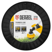 Леска для триммера Denzel двухкомпонентная звезда, 2,0ммх374м, на DIN катушке EXTRA CORD - изображение 7