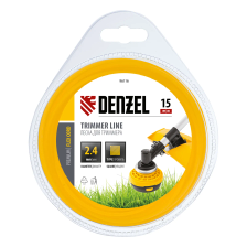 Леска для триммера Denzel квадрат 2.4 ммх15 м, блистер Flex cord - изображение 6