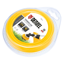 Леска для триммера звезда Denzel 2.4 ммх15 м, блистер Flex cord - изображение 5