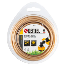 Леска для триммера Denzel армированная алюминием круглая, 2,4ммх15м, блистер ALUFLEX - изображение 6