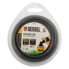 Леска для триммера Denzel двухкомпонентная звезда, 2,4ммх15м, блистер EXTRA CORD, - изображение 3