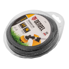 Леска для триммера Denzel двухкомпонентная зубчатый квадрат, 2,4ммх15м, блистер EXTRA CORD, - изображение 4