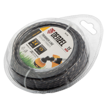 Леска для триммера Denzel двухкомпонентная эллипс 2,4ммх15м, блистер EXTRA CORD, - изображение 4