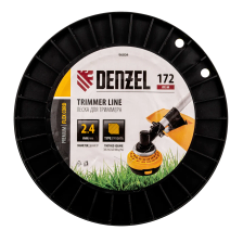 Леска для триммера Denzel зубчатый квадрат, 2,4ммх172м, на DIN катушке FLEX CORD - изображение 6