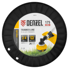 Леска для триммера Denzel двухкомпонентная квадрат, 2,4ммх175м, на DIN катушке EXTRA CORD - изображение 7