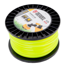 Леска для триммера Denzel квадрат, 2,4ммх175м, на DIN катушке FLEX CORD - изображение 5