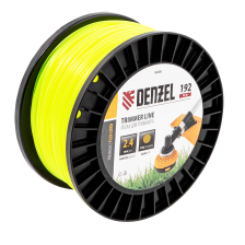 Леска для триммера Denzel круглая, 2,4ммх192м, на DIN катушке FLEX CORD - изображение 4