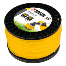 Леска для триммера Denzel витой квадрат, 2,4ммх243м, на DIN катушке FLEX CORD - изображение 7