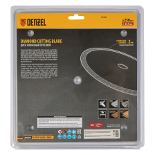 Диск алмазный Denzel супертонкий, 250х25,4 мм, горячее прессование, мокрое резание - изображение 12