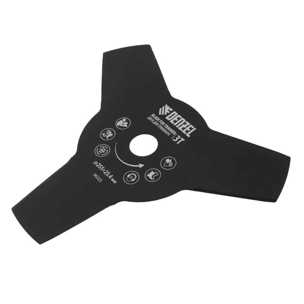 Диск для триммера Denzel 255х25.4 мм, толщина 1.6 мм, 3 лезвия - изображение 2