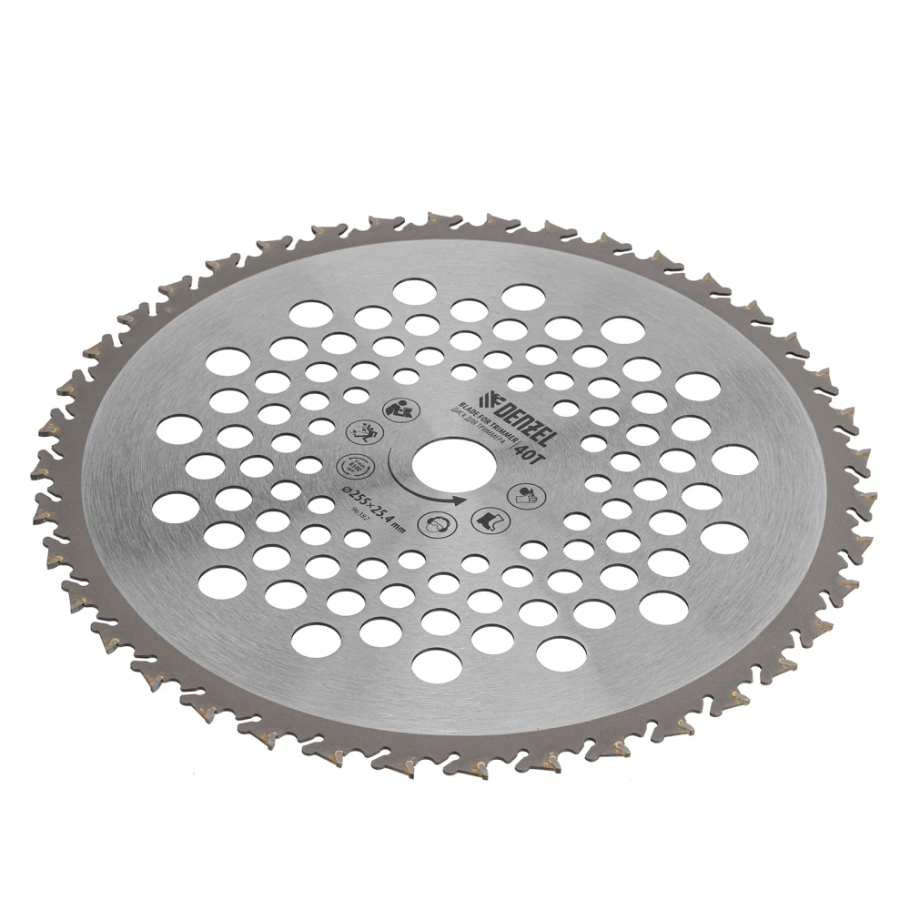 Диск для триммера Denzel  255х25,4  40 зубов,  Anti-Kick - изображение 2