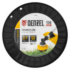 Леска для триммера Denzel двухкомпонентная квадрат, 2,7ммх138м, на DIN катушке EXTRA CORD - изображение 7