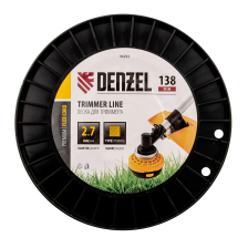 Леска для триммера Denzel квадрат, 2,7мх138м, на DIN катушке FLEX CORD - изображение 6