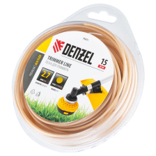 Леска для триммера Denzel армированная алюминием круглая, 2,7ммх15м, блистер ALUFLEX - изображение 5