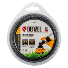 Леска для триммера Denzel двухкомпонентная звезда, 2,7ммх15м, блистер EXTRA CORD - изображение 3